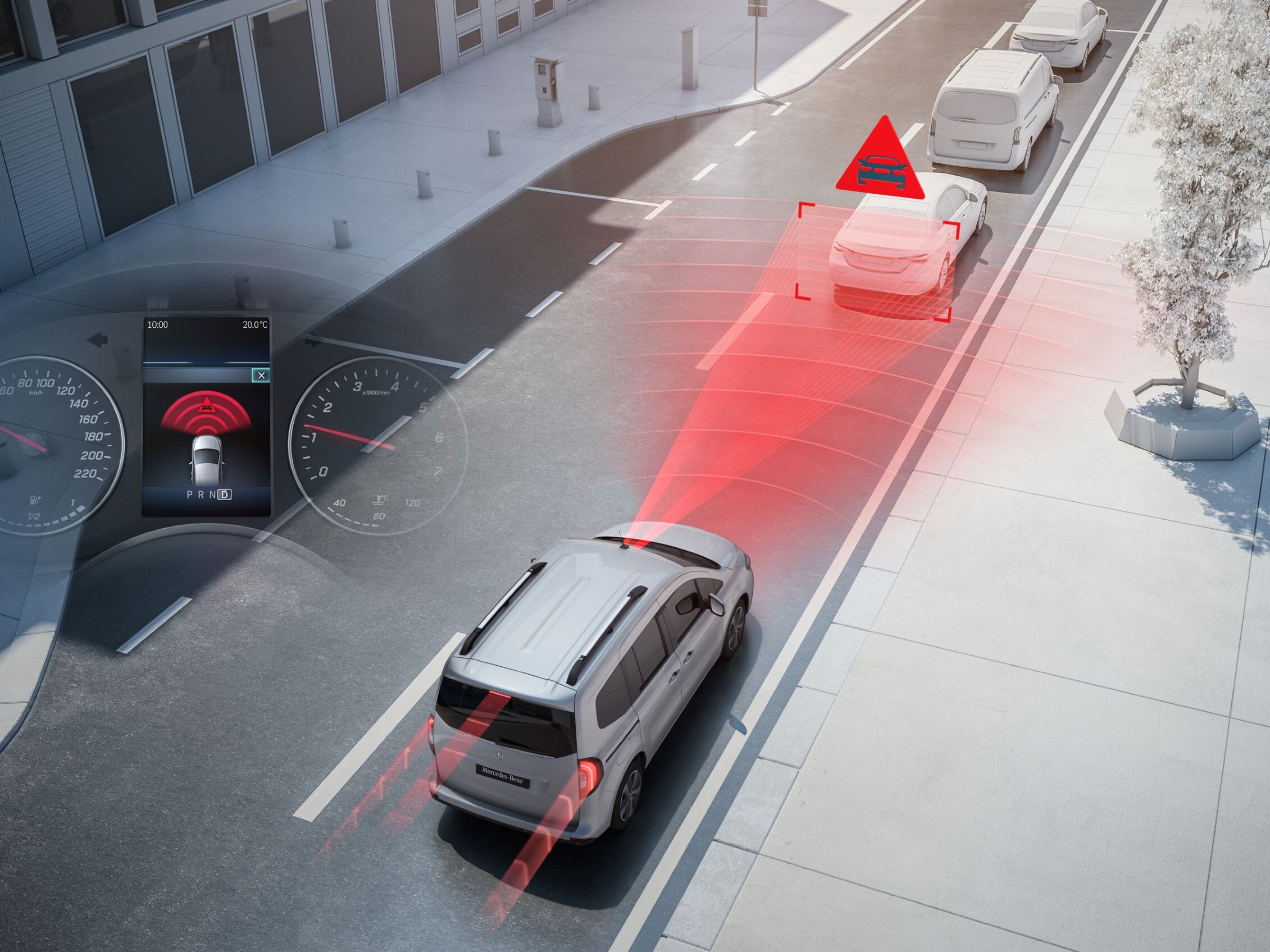 Mercedes-Benz Citan s asistenčními systémy.